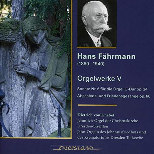 CD cover featuring a portrait of Hans Fährmann and stone sculpture detail.
