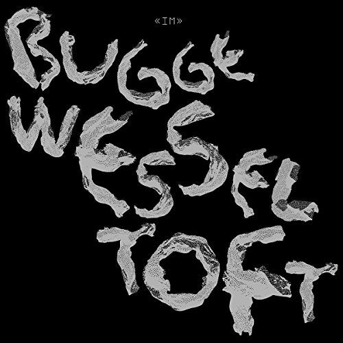 "Album cover with 'Bugge Wesseltoft' in white, crumpled text on a black background."