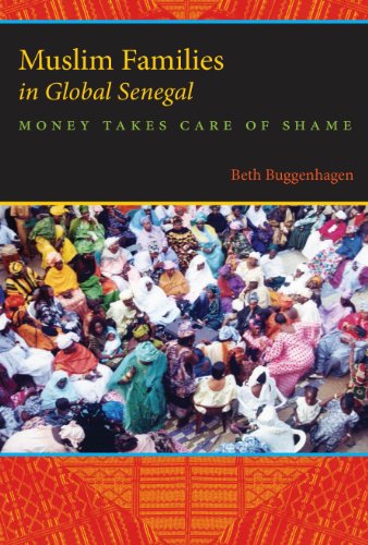 Book cover with a crowd of people and title "Muslim Families in Global Senegal".