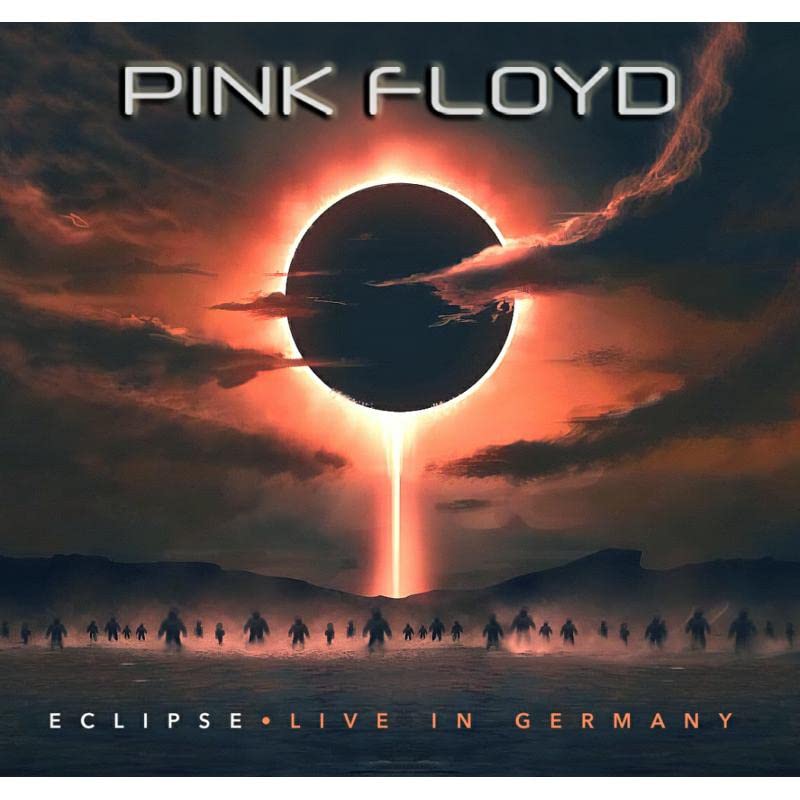 Pink Floyd "Eclipse" album cover: a solar eclipse over a silhouetted landscape.