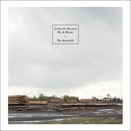 "Album cover with a landscape painting and text 'Cities In Search Of A Heart'."