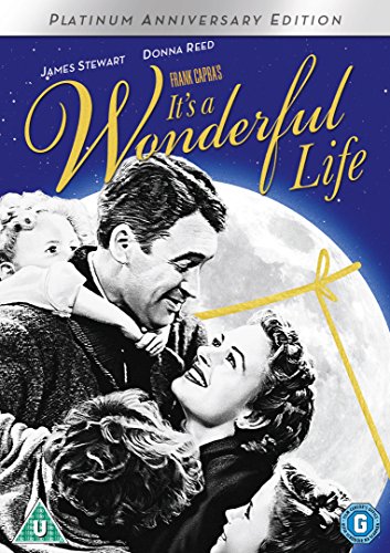 DVD cover for "It's a Wonderful Life" with black and white family image.
