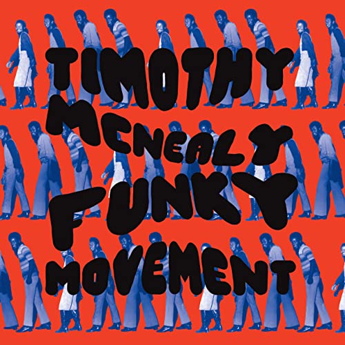 CD cover for Timothy McNealy’s “Funky Movement” with repeating figures.