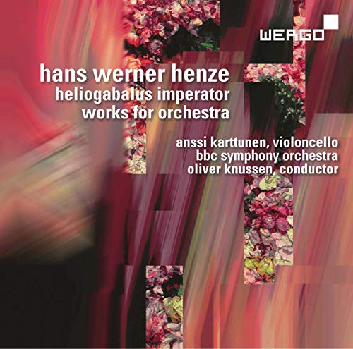CD cover for Hans Werner Henze’s “Heliogabalus Imperator” with floral imagery.