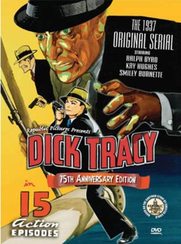 Dick Tracy DVD cover featuring a detective with a large hand and guns.