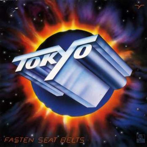 CD cover for Tokyo’s “Fasten Seat Belts” with abstract fiery design.