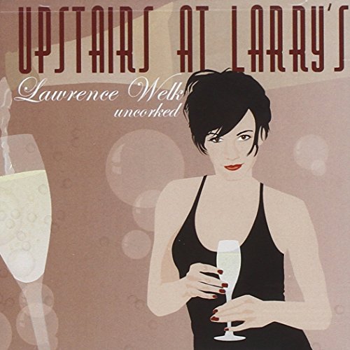 "Album cover featuring a woman in a black dress holding a champagne flute."