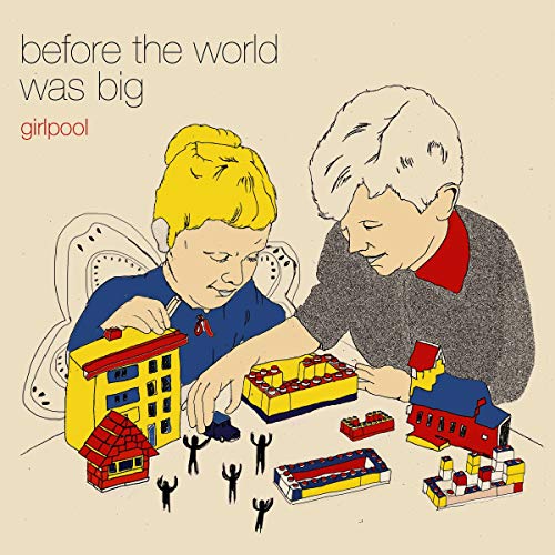 Girlpool album cover: two children playing with colorful building blocks.