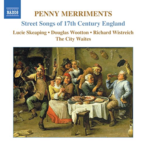 CD cover featuring a paintingCSS painting of people feCB eating and drinking.
