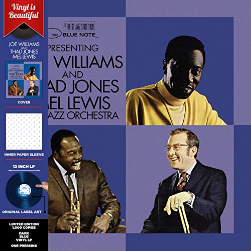 Album cover featuring portraits of Joe Williams, Thad Jones, and Mel Lewis.