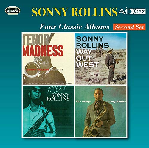 CD cover for Sonny Rollins’ “Four Classic Albums” featuring album art.