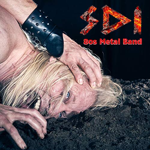 CD cover for 80s metal band SDI, featuring a distressed man.