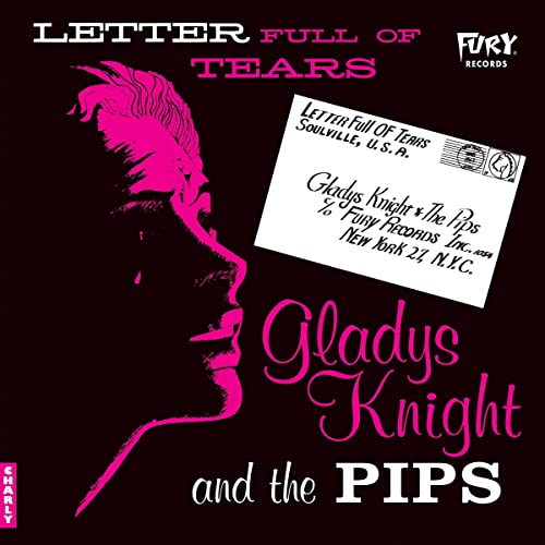 Album cover for Gladys Knight & The Pips’ “Letter Full Of Tears” featuring portrait and envelope.