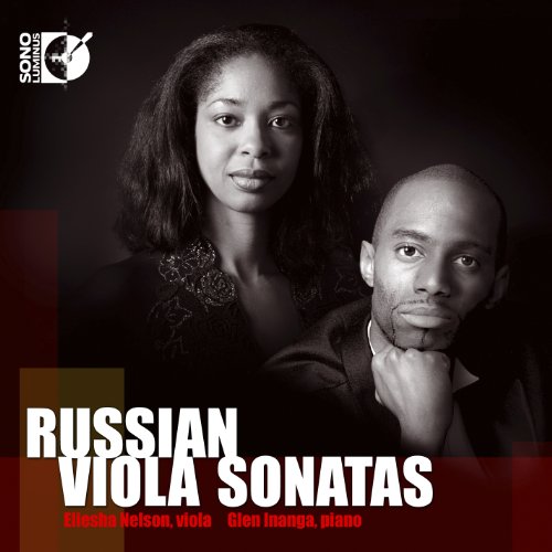CD cover featuring portraits of two Black musicians, Elleisha Nelson and Glen Inanga.