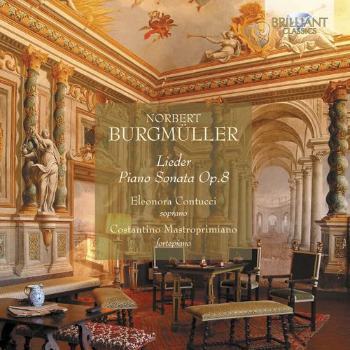 CD cover for Burgmüller's Lieder featuring Eleonora Contucci, soprano.