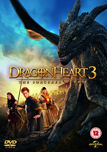 Dragonheart 3 DVD cover featuring a dragon and three figures.