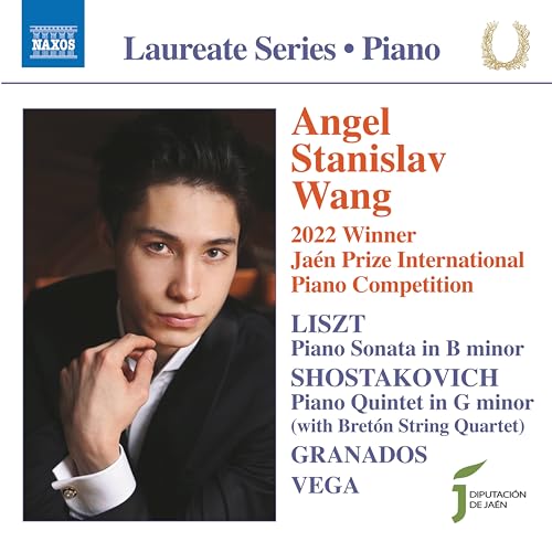 CD cover featuring pianist Angel Stanislav Wang, winner of the Jaén Prize.