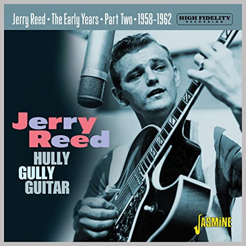 Jerry Reed album cover featuring a young man with a guitar and microphone.