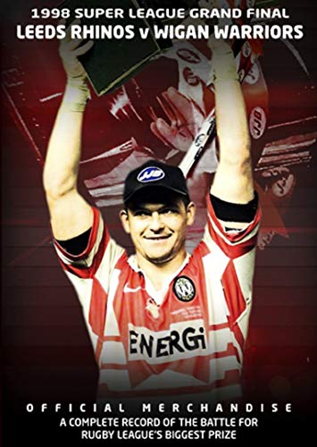 1998 Super League Grand Final DVD cover featuring a Wigan Warriors player.