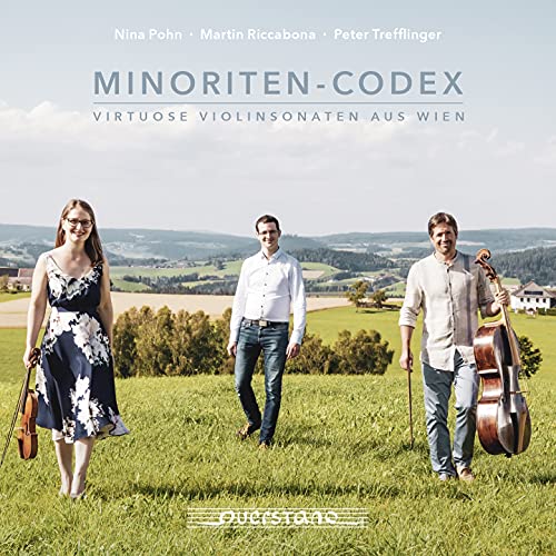 CD cover: three musicians with instruments in a rural landscape.