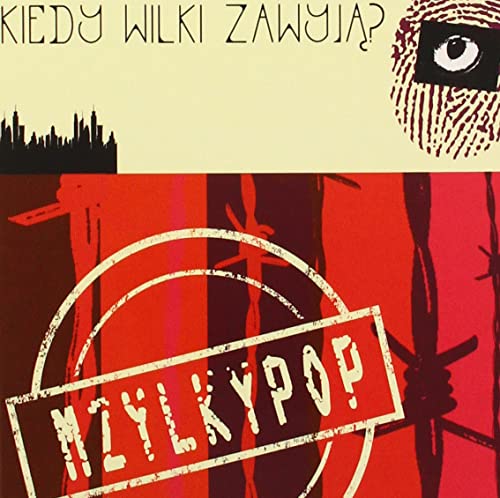 CD cover for Mzylkypop’s “Kiedy Wilki Zawyja?” with a masked face and barbed wire.