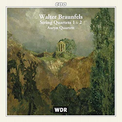 CD cover for Walter Braunfels' String Quartets 1 & 2, landscape painting.