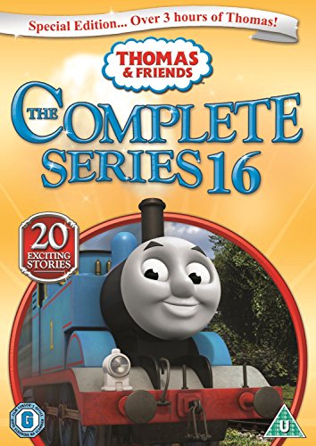DVD cover for “The Complete Series 16” featuring Thomas the Tank Engine.