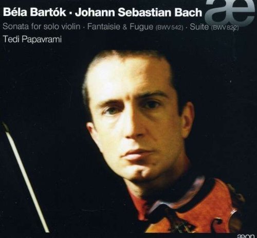CD cover with a man holding a violin against a black background.