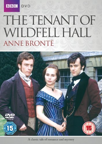 DVD cover for "The Tenant of Wildfell Hall" featuring three people in period costume.