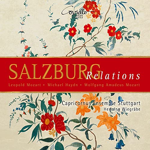 CD cover: floral design with "Salzburg Relations" and composers’ names.