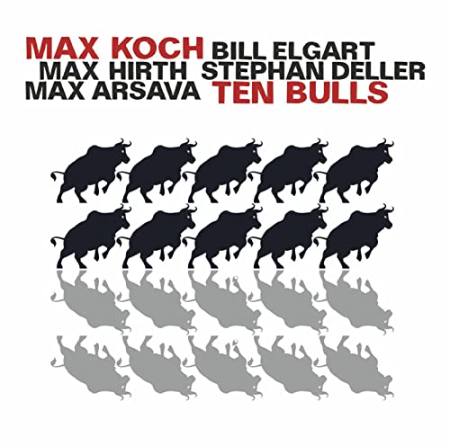 CD cover for āTen Bullsā featuring silhouettes of ten black bulls.