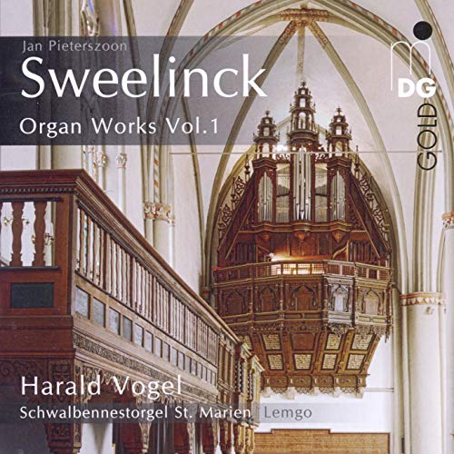 CD cover for Sweelinck's "Organ Works Vol.1" featuring a church organ.