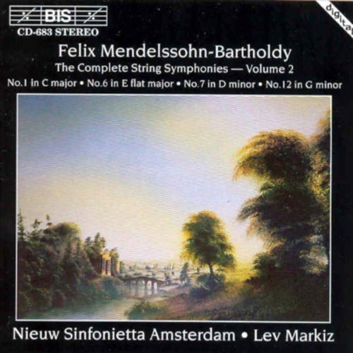 CD cover: landscape painting with trees, text “Mendelssohn-Bartholdy” and orchestra name.
