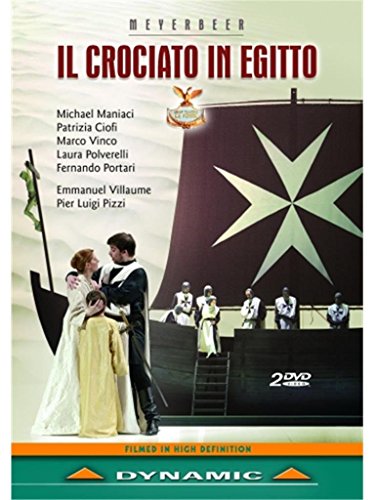 DVD cover for "Il crociato in Egitto" featuring a couple on a ship.