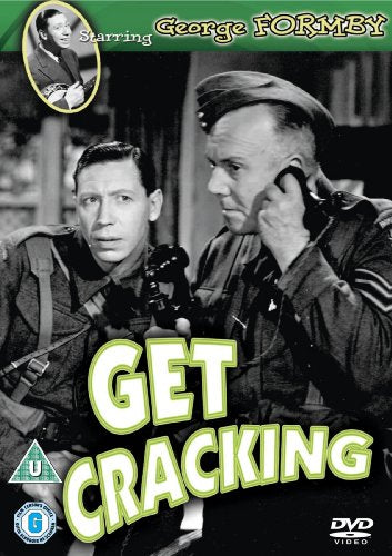 Get Cracking" DVD cover featuring two men in military uniforms and George Formby.