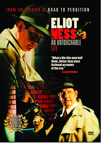 DVD cover for “Eliot Ness: An Untouchable Life” featuring two men with guns.