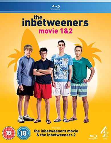 Yellow Blu-ray case with four men in shorts standing in front of a sun.
