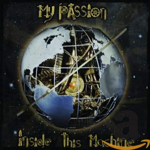 CD cover: globe-shaped machine with gears, dark background, text overlay.