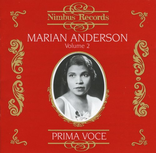 Red album cover with gold accents and a black-and-white portrait of Marian Anderson.