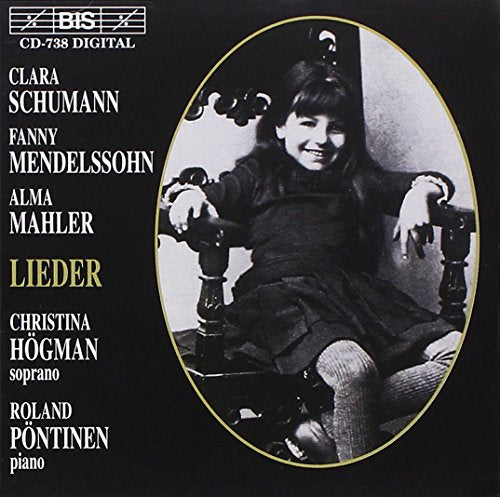 CD cover featuring a young woman seated in an ornate chair.
