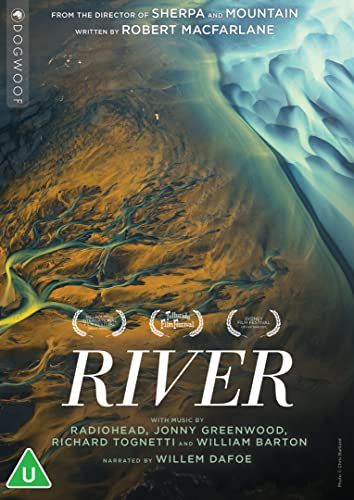 DVD cover for āRiverā featuring a winding, aerial view of a river.
