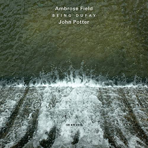CD cover for "Being Dufay" featuring a flowing waterfall image.
