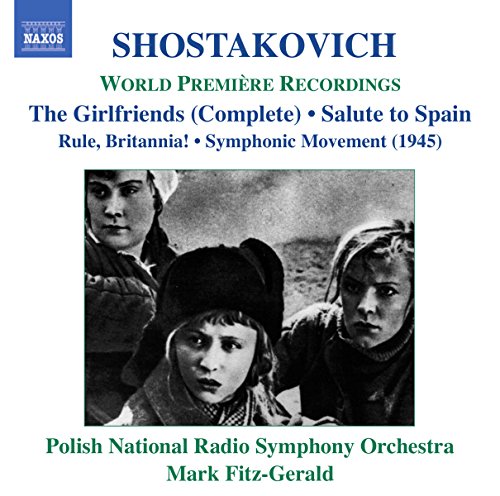 "CD cover with black and white photo of three children and Shostakovich text."