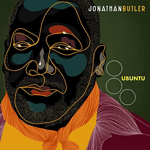 CD cover for Jonathan Butler’s “Ubuntu” featuring stylized portrait art.
