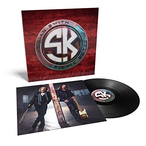 Album cover with interlocking "SK" initials and names "Adrian Smith" and "Richie Kotzen".