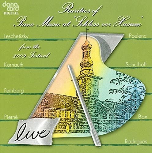 CD cover for “Rarities of Piano Music 2009” featuring a castle tower.