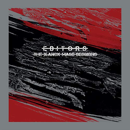 Editors album cover: abstract red and black brushstrokes with white text.