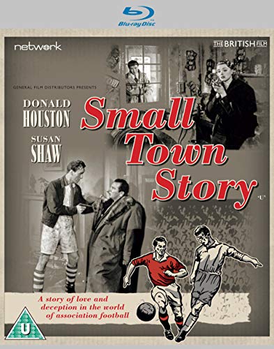 “Small Town Story” Blu-ray cover featuring black and white film stills and actors.