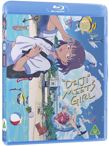 Deiji Meets Girl" Blu-ray cover featuring anime-style characters and beach scenes.