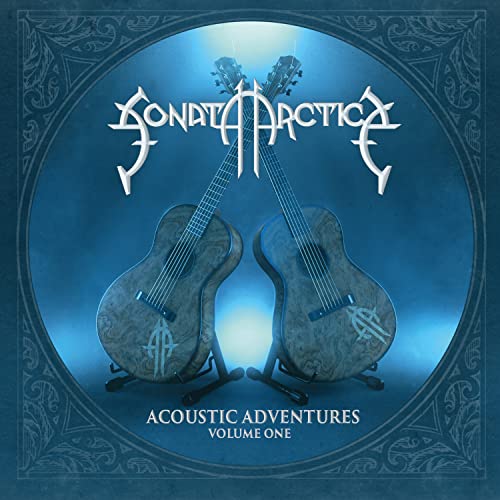 Sonata Arctica album cover featuring two acoustic guitars in a frame.